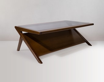 Mesa de centro moderna de mediados de siglo / Mesa de centro moderna / Mesa de centro moderna y elegante / Mesa de centro personalizada única / Mesa de centro moderna de ceniza