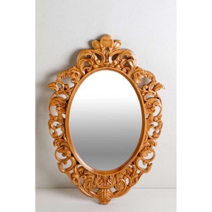 OVAL WALL MIRROR| Home Decore | Small Gold Mirror| Vanity Mirror| Boho Mirror