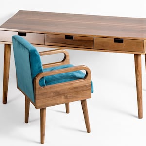 Mid-Century Modern Desk | Modern Luxury Desk | Sleek Simplistic Desk | Modern Simplistic Desk | Luxury Student Desk | Minimalist Sleek Desk