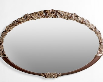 Espejo Delano / Home Decore / Acento de pared / Espejo de pared / Espejo marrón