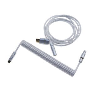 Silver Cable Custom Coiled Mechanical Keyboard Cable Lofree Cable