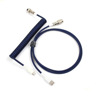 Custom coiled keyboard usb cable
