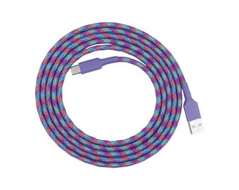 Cavo per mouse in paracord personalizzato, USB-C/Micro, ultra flessibile