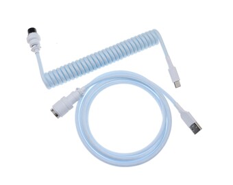 Cable USB para teclado en espiral personalizado, cable C a C
