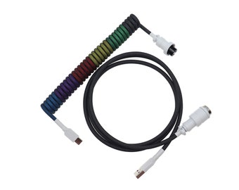 Coiled Mechanical Keyboard Cable - GMK DOTS 2