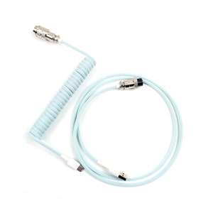 Custom coiled keyboard usb cable