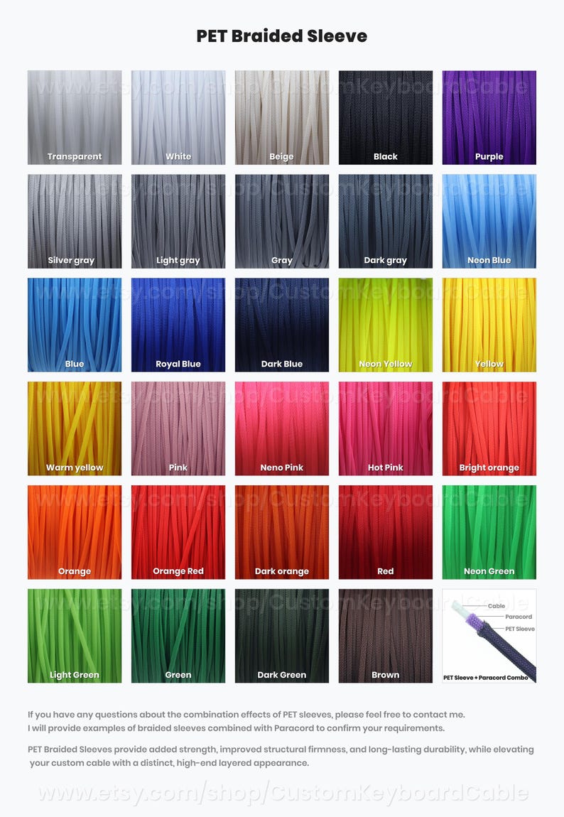 Cable USB para teclado en espiral personalizado imagen 8