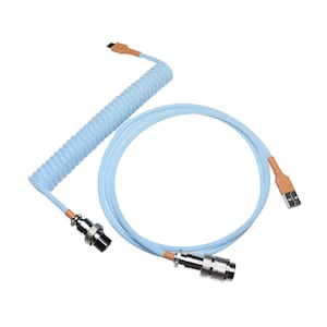 Custom coiled keyboard usb cable