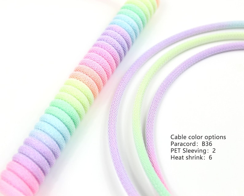 Custom coiled keyboard usb cable coil keyboard cable keyboard coil cable