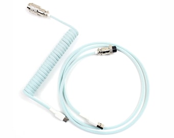 Custom coiled keyboard usb cable