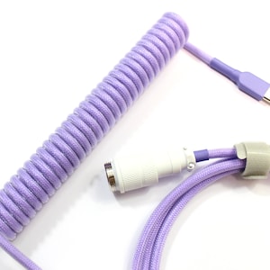 Custom coiled keyboard usb cable