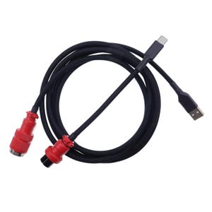 Custom straight USB keyboard cable
