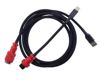 Custom straight USB keyboard cable