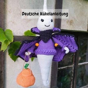 Crochet pattern for ghost/ghost &quot;GHorst&quot;, crochet ghost, Helloween, ghost, language: German