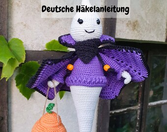 かぎ針編みのゴースト/ゴーストのパターン「GHorst」、かぎ針編みのゴースト、ハロウィン、ゴースト、言語: ドイツ語