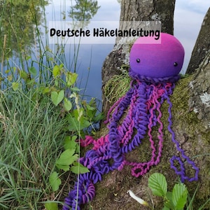 Crochet pattern for the large jellyfish &quot;LILA&quot;, Language: German