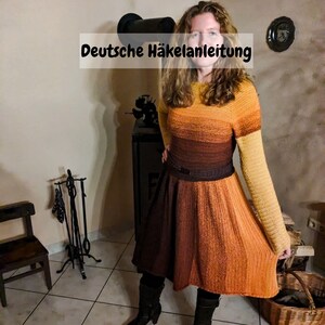 Crochet pattern for the dress &quot;4 Seasons&quot;, any size possible, language: German