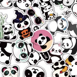 50pc Sticker Pack - Panda stickers - Leuke stickers - Dagboek dagboek schattig briefpapier - Cadeau voor haar - Beste vriend cadeau - Laptop stickers