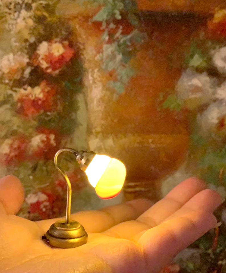 Dollhouse Miniature LED Battery Light Dollhouse Miniature Etsy