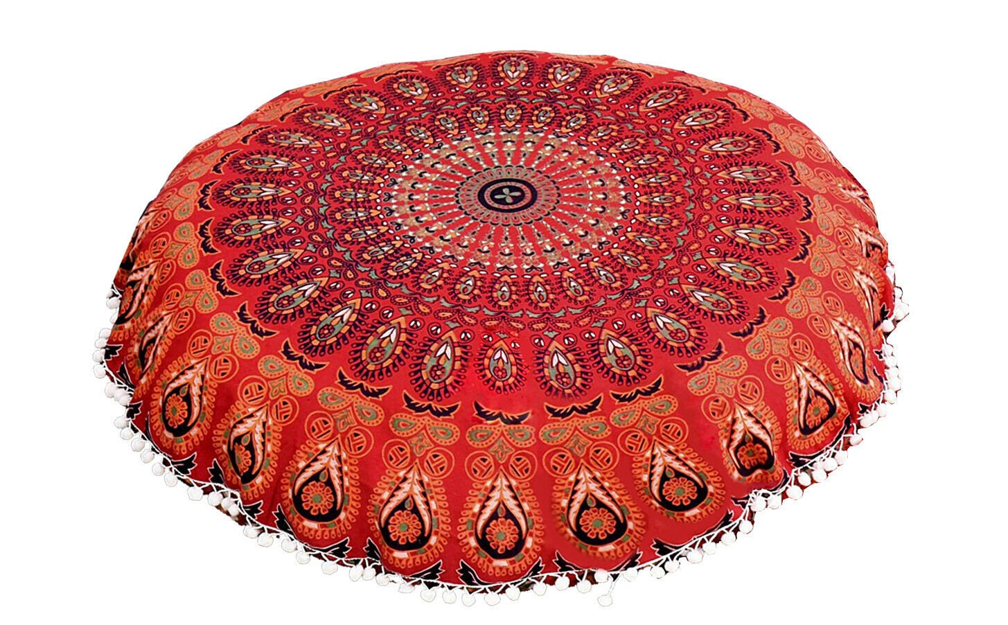 Plain round cushion cover Plain round cover Round coloured Etsy