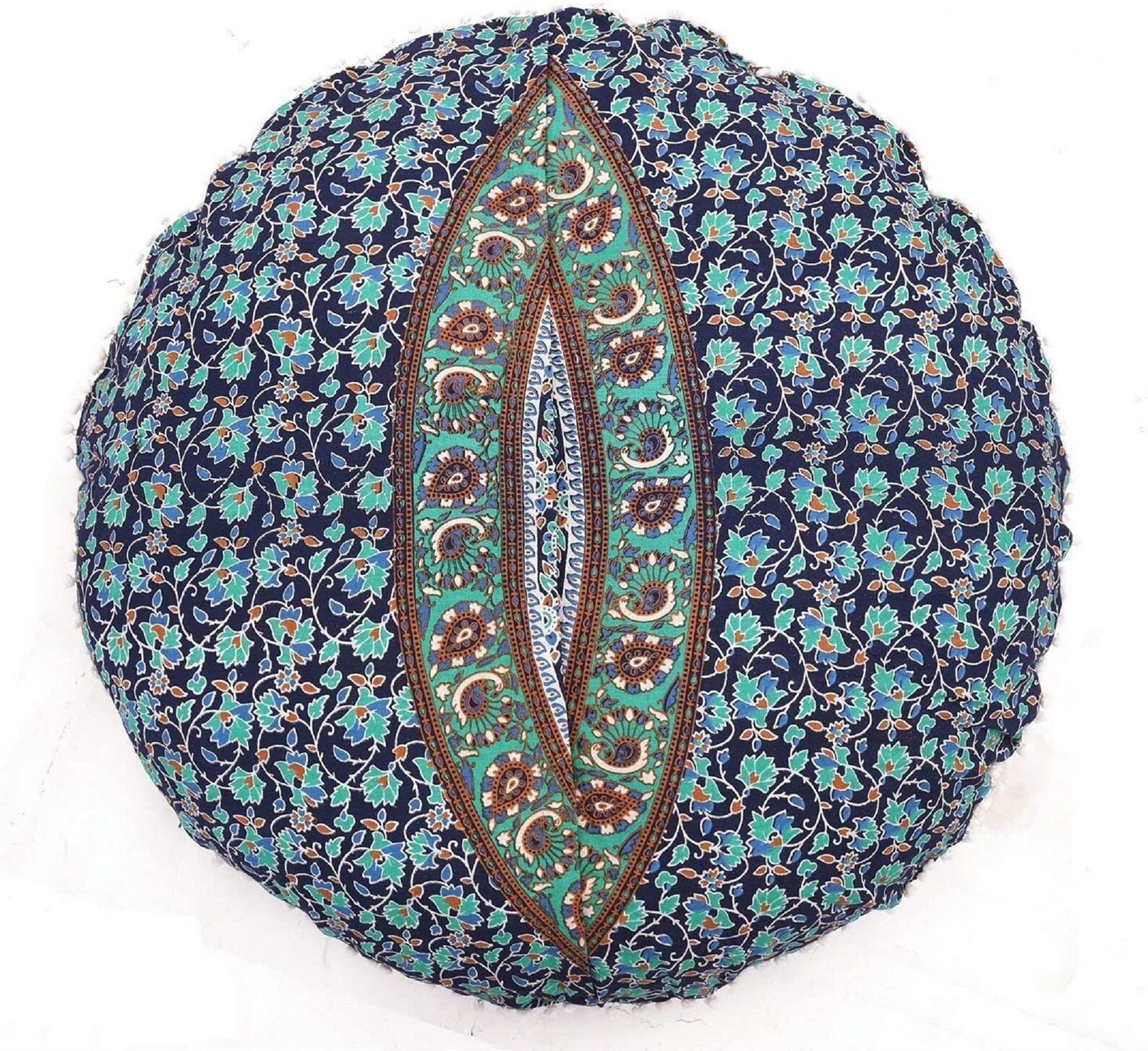 Almohada de piso redondo / Cubierta de almohada india / | Etsy