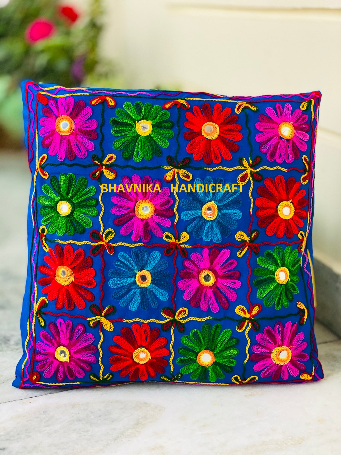 Mexican Pillow Cases / Embroidered Pillow Case / Colorful Etsy