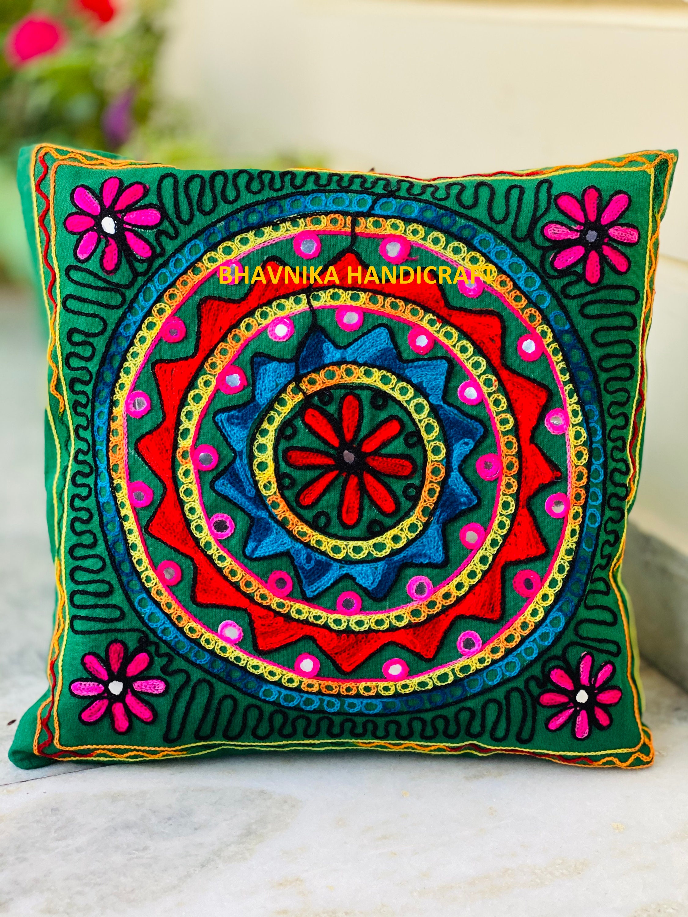 Mexican Pillow Cases / Embroidered Pillow Case / Colorful Etsy