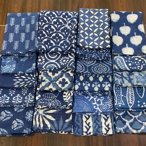 Indigo Napkins Set Washable Napkins Cotton Dinner Napkins Set Napkins For Wedding