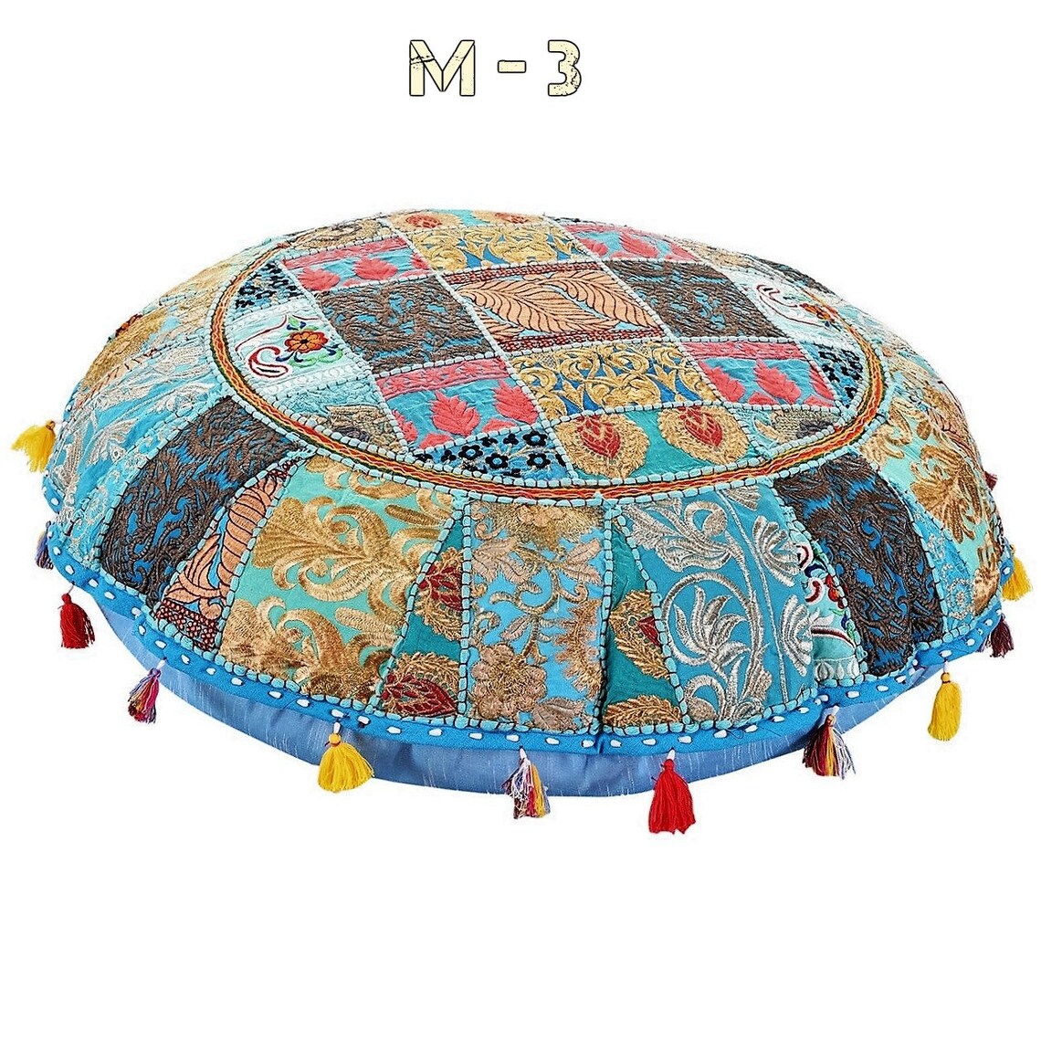 Round Floor Cushion Bohemian Decorative cushion Meditation Etsy