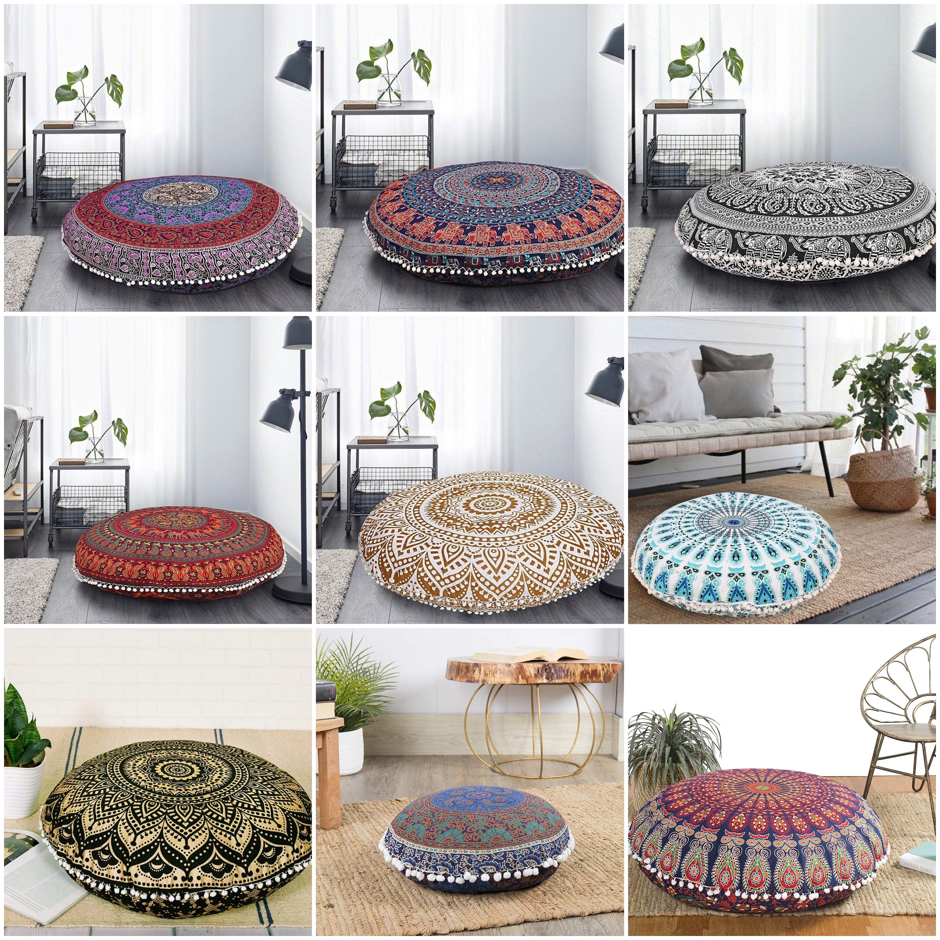 22 Inch Round Cushion - Etsy