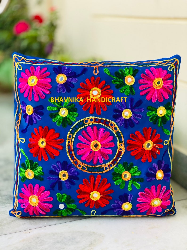 Mexican Pillow Cases / Embroidered Pillow Case / Colorful Etsy