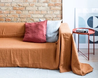 100% Cotton Large Sofa Cover Cotton Couch Throw Living Room Decor Couch Cover Bedspread Bed Cover