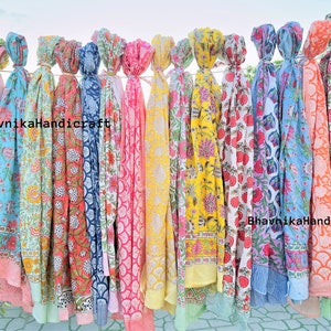 Groothandel katoenen sarong / Indiase handblokgedrukte strandsarong / zachte voile zomerpareo / maat 44 x 72 inch