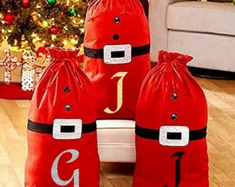 Personalised Christmas Sack - Personalised Family Christmas Sacks - Personalised Christmas Toy Sack - Personalised Christmas Decorations