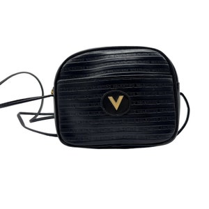 Authentic Mario Valentino Clutch Bag Leather Black Fr… - Gem