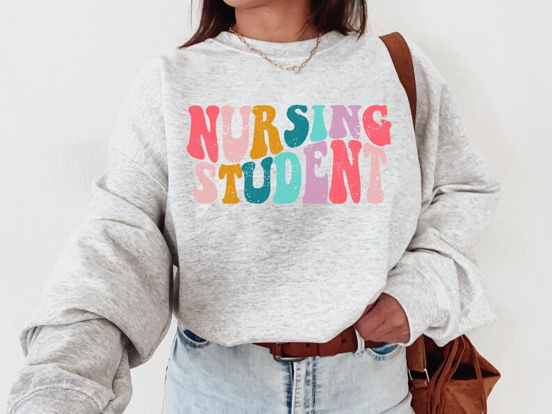 Floral Stethoscope Sweatshirt Cute Nurse Sweatshirt Nursing School Gift