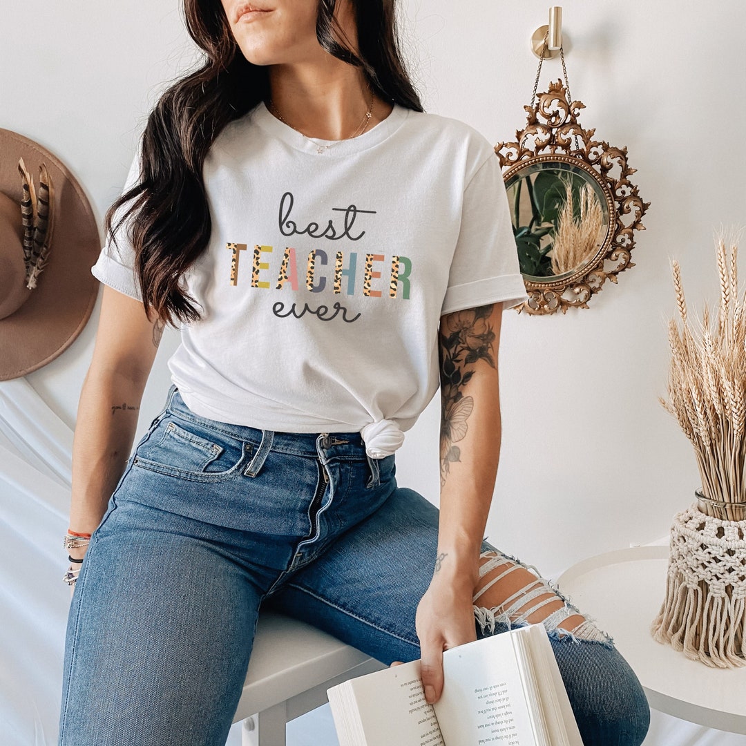Best Teacher T-shirt Back to School Gift for Teacher Teacher - Etsy