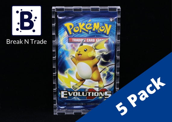 Pokemon / Trading Card Acrylic Booster Pack Case - 5 Pack - Etsy