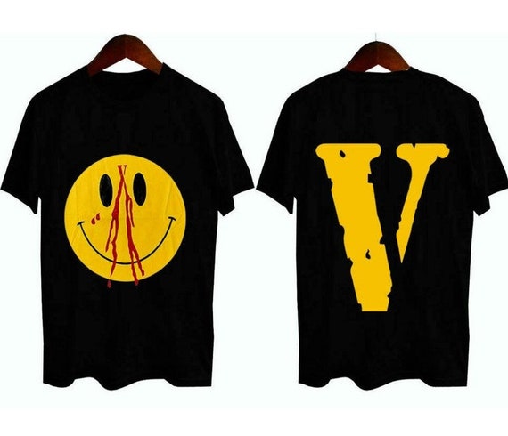 vlone smiley face tee