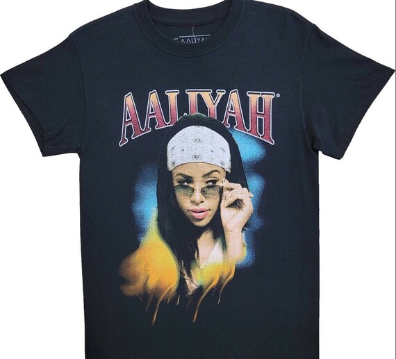 Mens Aaliyah Vintage Graphic R\u0026B Singer 
