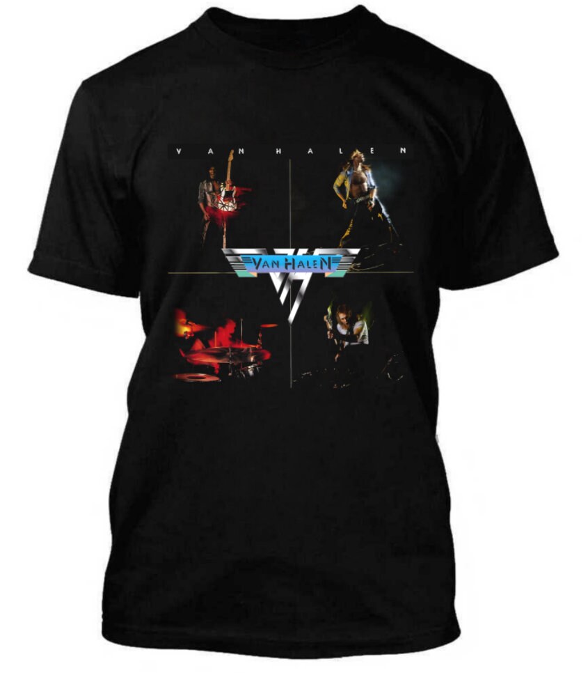 Van Halen Black T-shirt Vintage 80s Van 