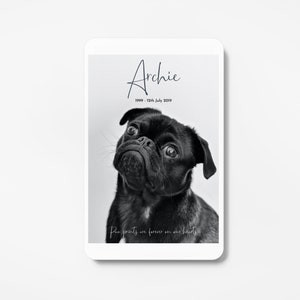 Cartão memorável plástico personalizado dos animais de estimação de <br> Entrega Rápida? Memorial fúnebre de <br> Entrega Rápida? Cartão Memorial para Animais de Estimação