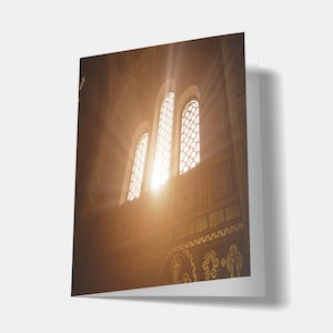 Carte commémorative laminée pliée personnalisée | Carte commémorative funéraire