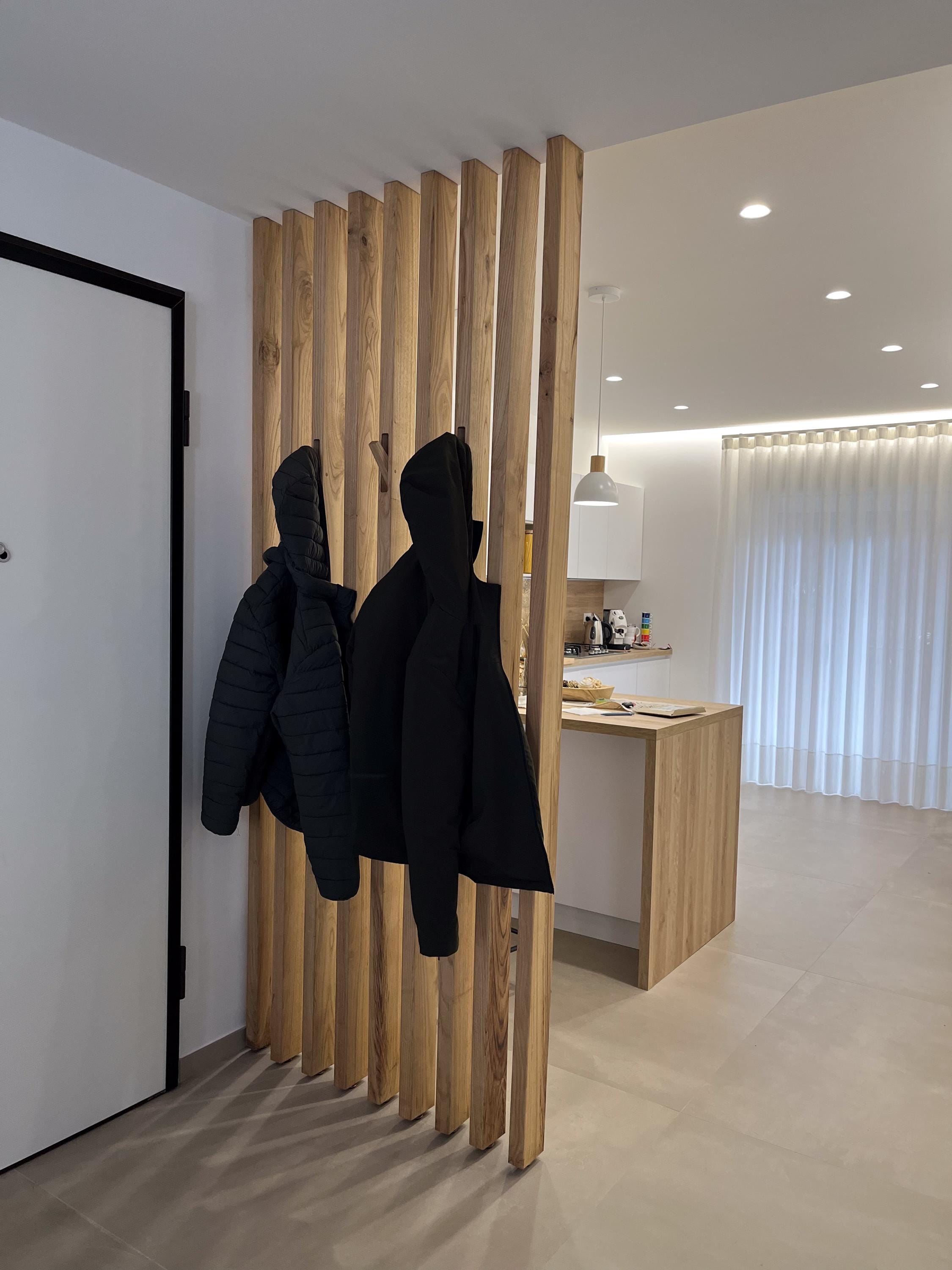 Curated visual reference: Fresh Look at Solid Pine Wood Slats Eco Friendly Room Divider Slats With