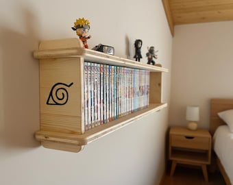 MANGA BOX - Bookcase With Demon Slayer-inspired Symbol