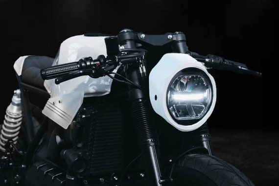 Universal Cafe Racer Motorcycle Headlight Cover Etsy