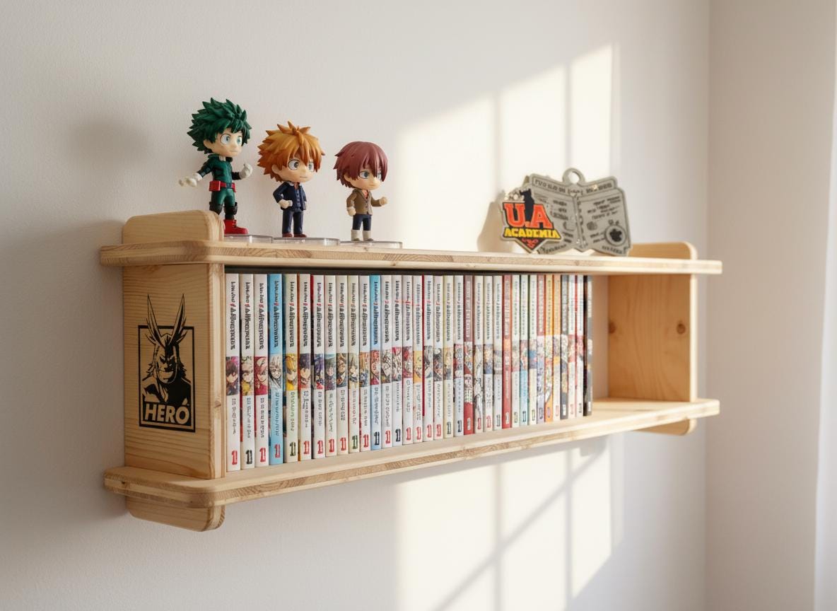 Manga Box Inspired by My Hero Academia Sustainable Furniture