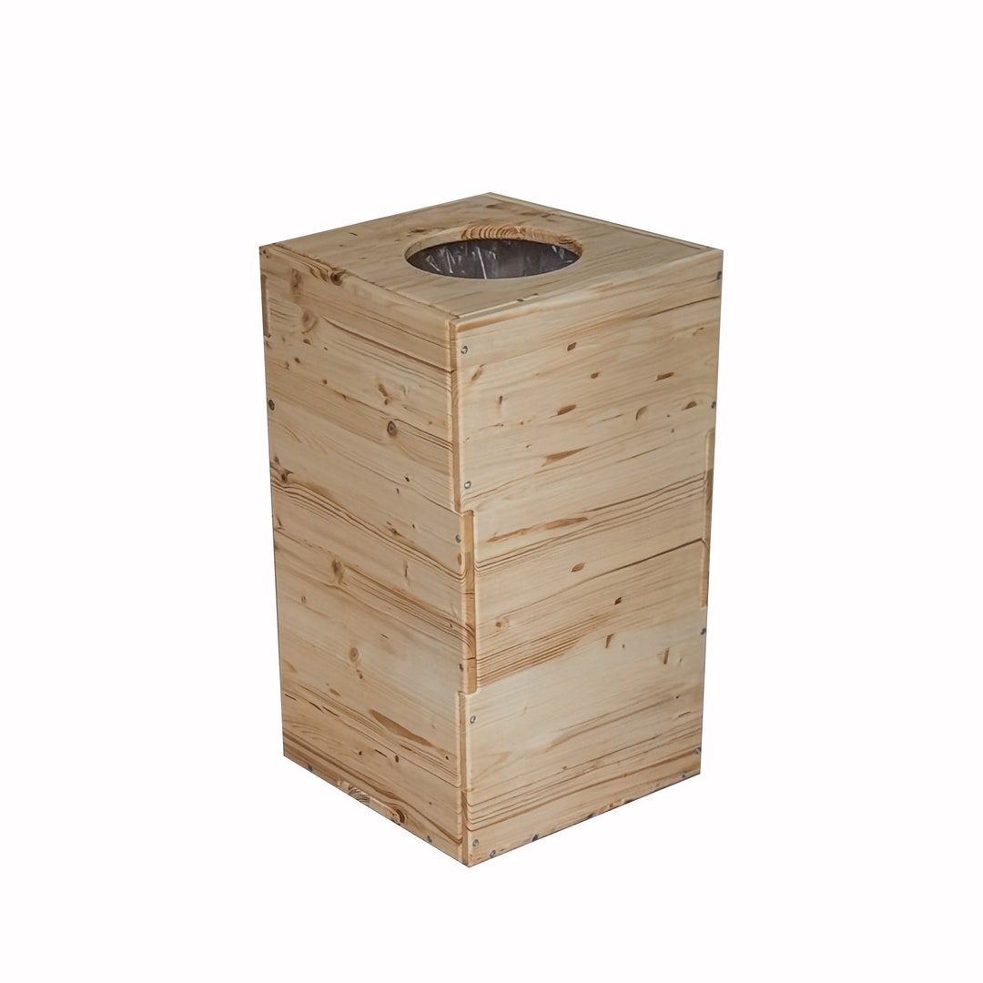 Waste Bin for Recycling in Wood 25 LT Sustainable Furniture