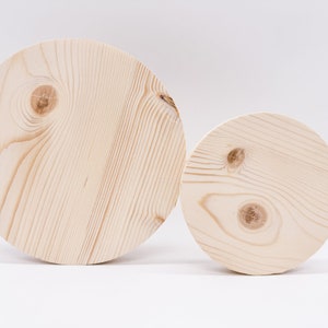 Cerchi in legno piatto naturale  abete Dischi in legno