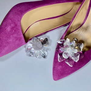 Designer Shoe Clips Reykjavik clear (one pair)